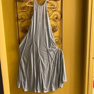 Free People Maxi Halter Cotton Women Dress Size XL never worn Color- Baby Blue